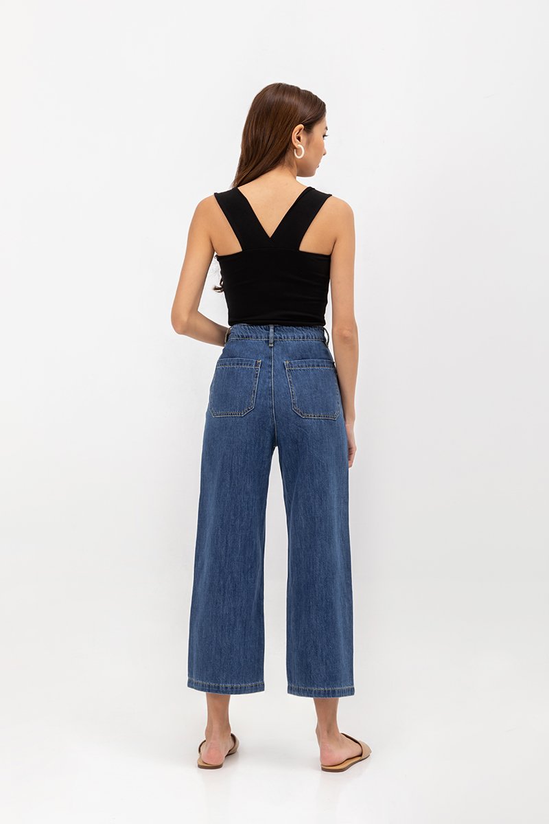 DAMARIS WIDE LEG DENIM JEANS