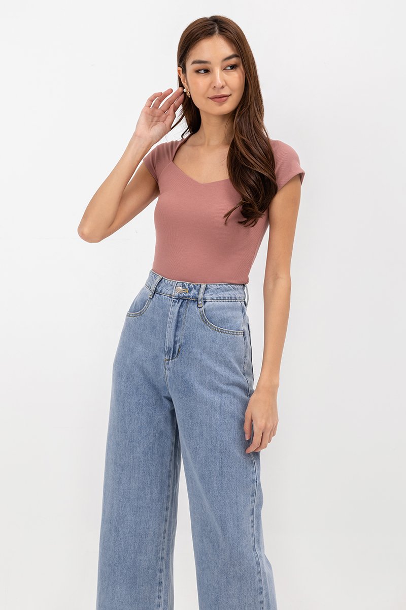 DAMARIS WIDE LEG DENIM JEANS