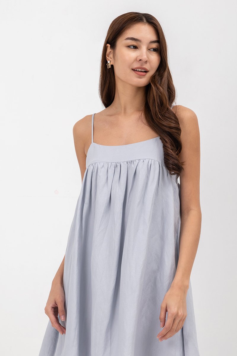 REESE BABYDOLL LINEN MINI DRESS