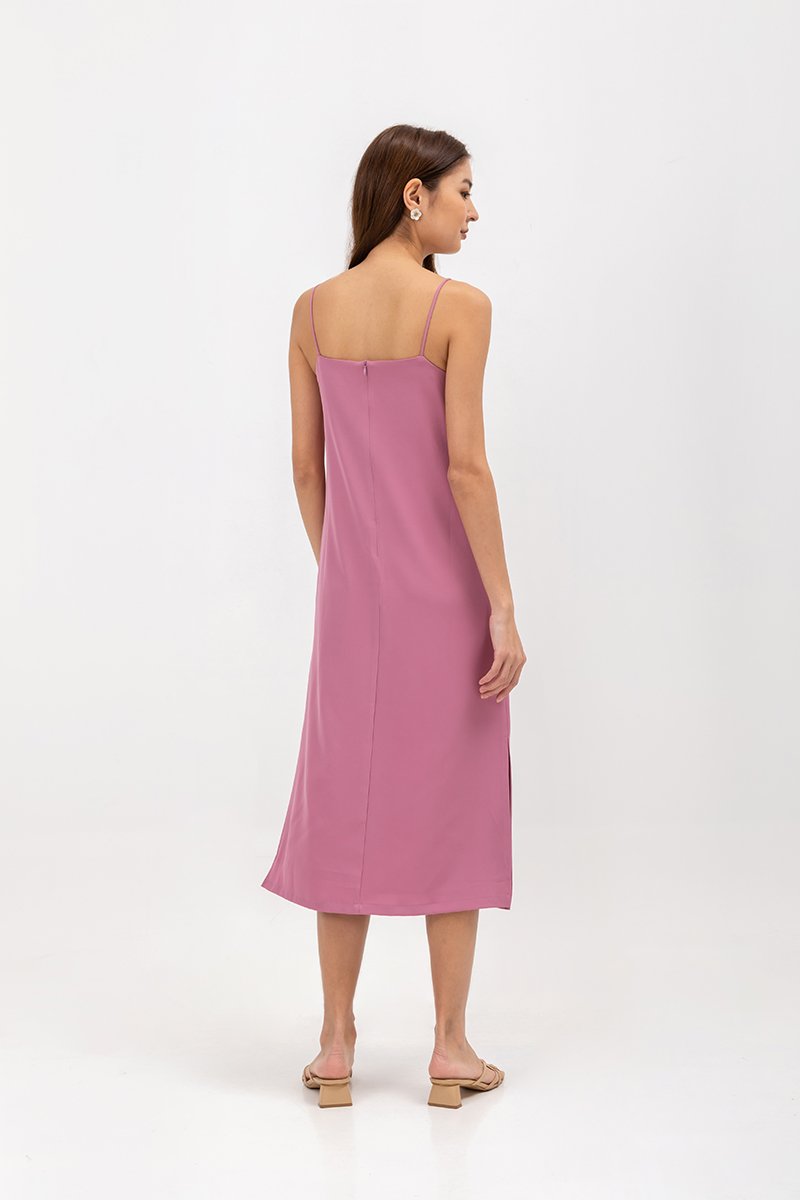 JOYCE CAMISOLE COLUMN MIDI DRESS