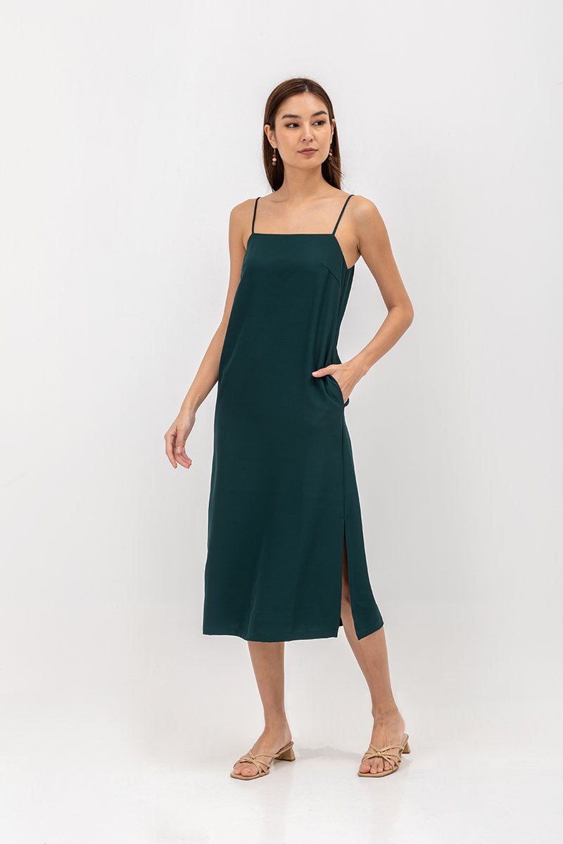 JOYCE CAMISOLE COLUMN MIDI DRESS