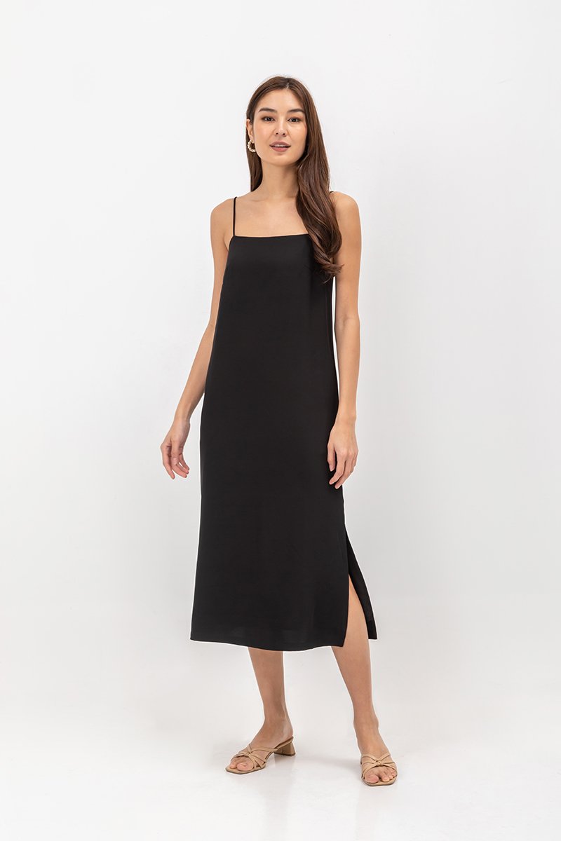 JOYCE CAMISOLE COLUMN MIDI DRESS