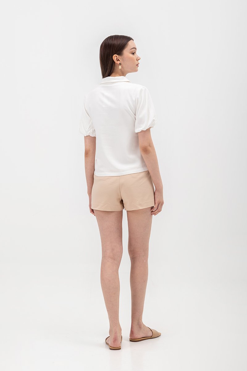 HEIDI PUFF SLEEVE TENCEL SHIRT