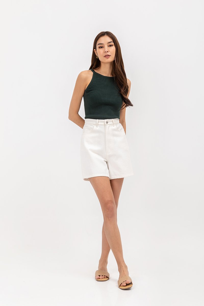 PATRICIA REVERSIBLE CUT IN KNIT TOP