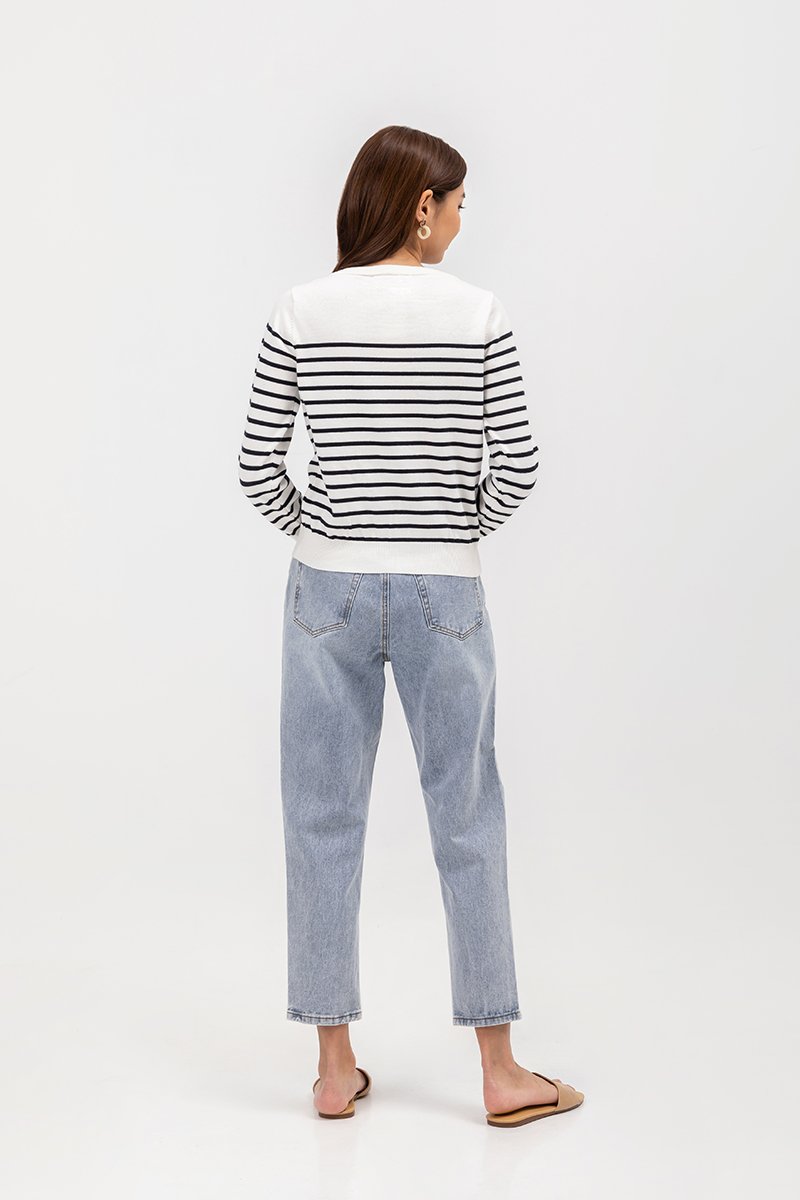 *BACKORDER 2* ELMINA STRIPED SWEATER