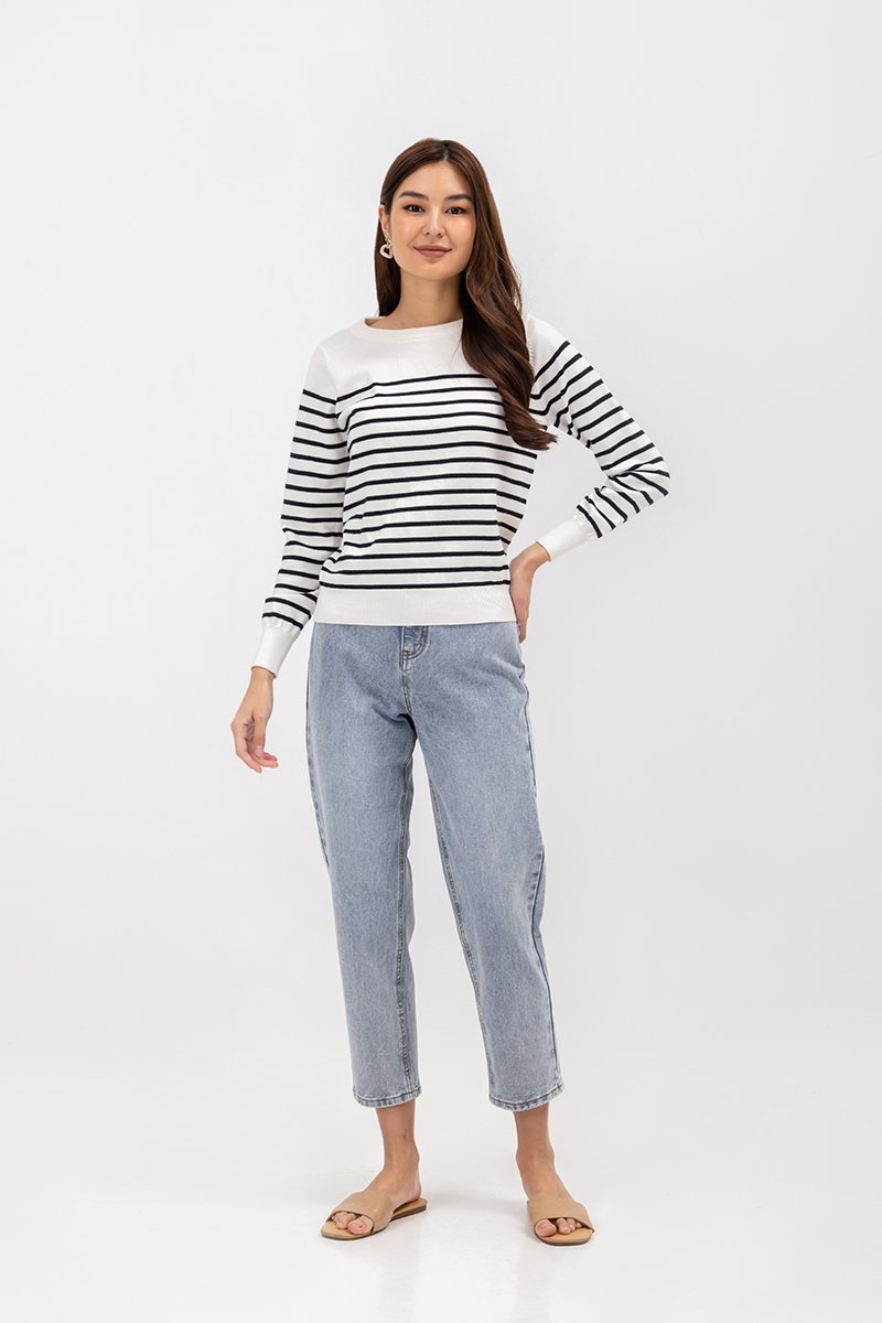 *BACKORDER 2* ELMINA STRIPED SWEATER