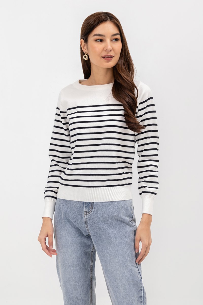 *BACKORDER 2* ELMINA STRIPED SWEATER