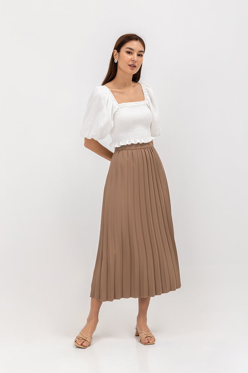 AIRI PLEATED MAXI SKIRT