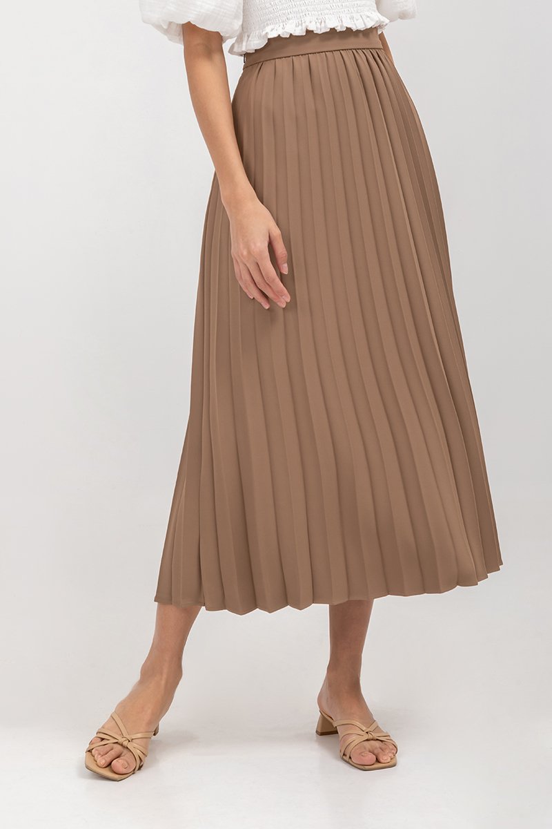 AIRI PLEATED MAXI SKIRT
