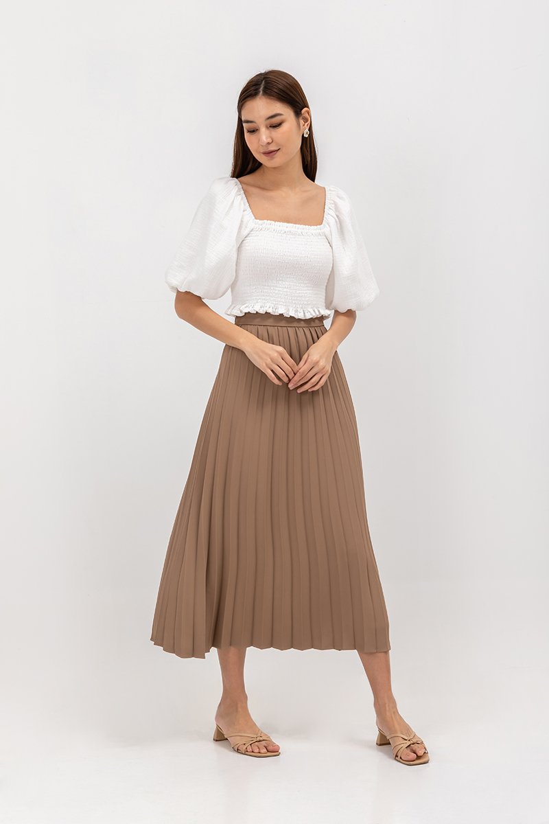 AIRI PLEATED MAXI SKIRT