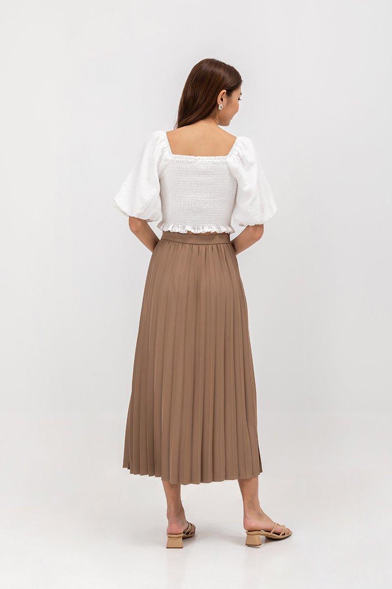AIRI PLEATED MAXI SKIRT