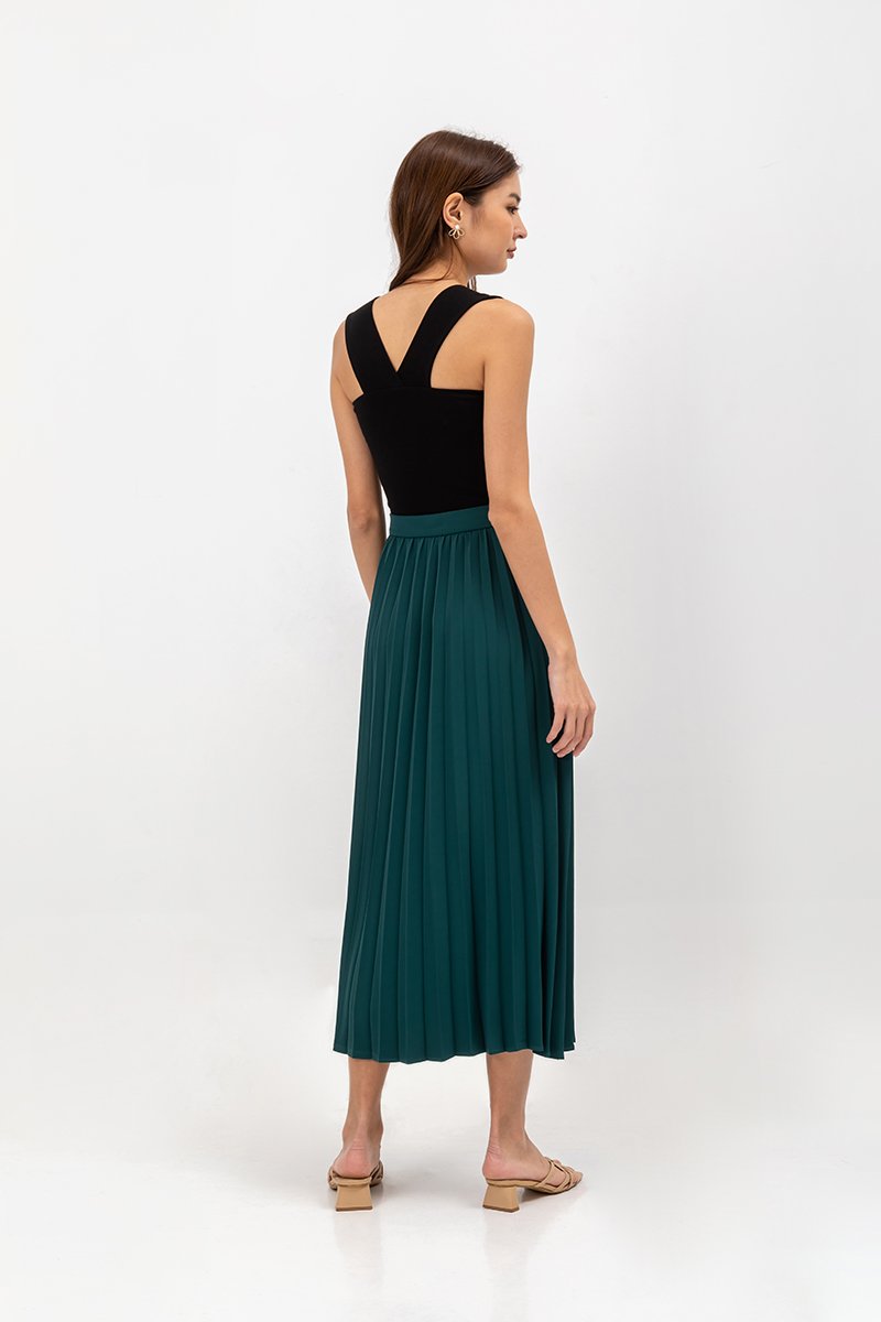 AIRI PLEATED MAXI SKIRT