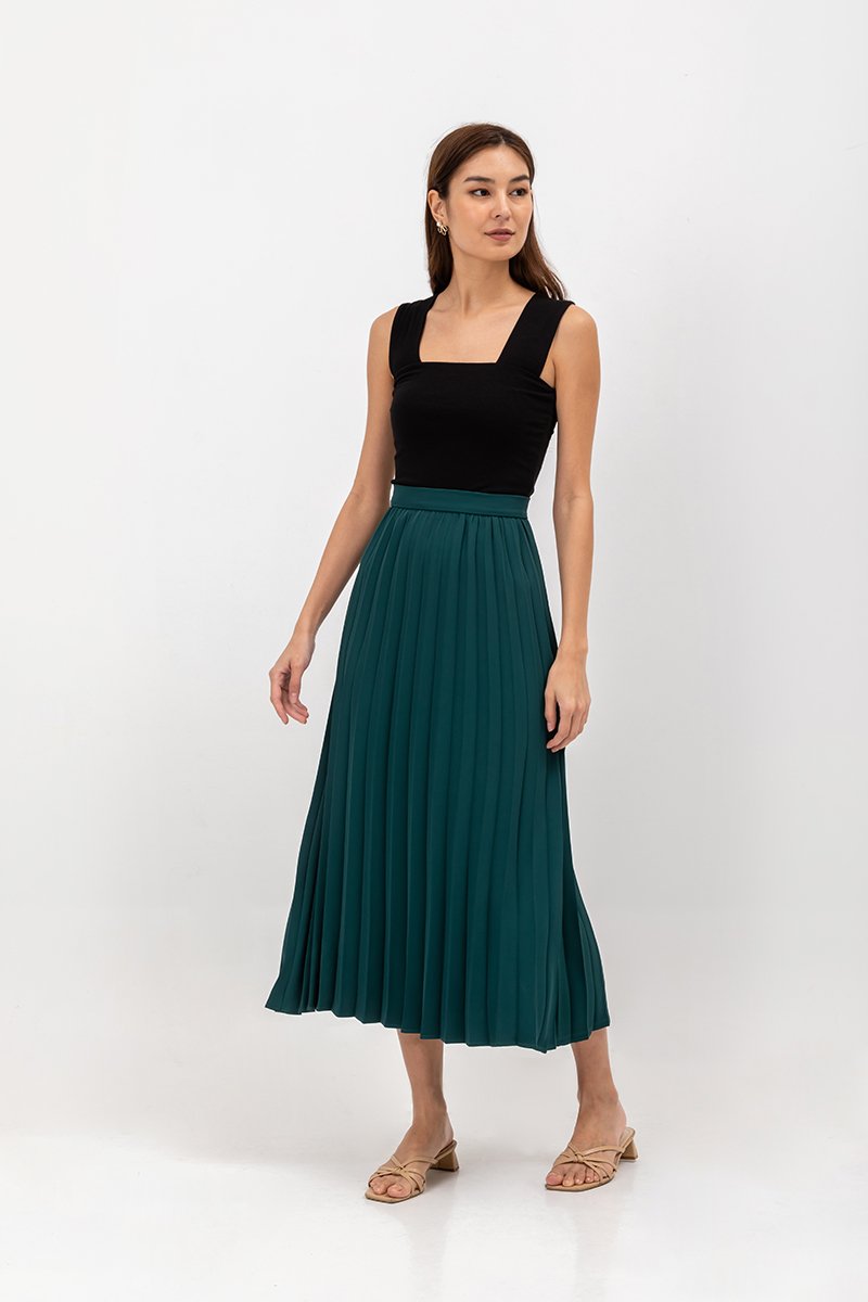 AIRI PLEATED MAXI SKIRT