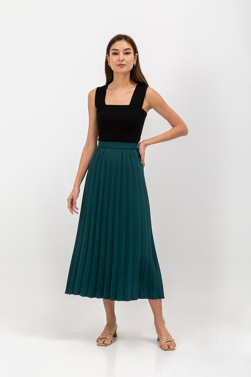 AIRI PLEATED MAXI SKIRT