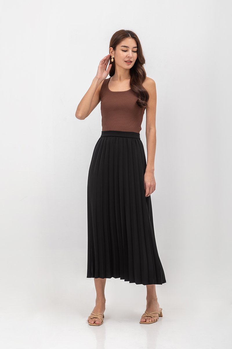 AIRI PLEATED MAXI SKIRT