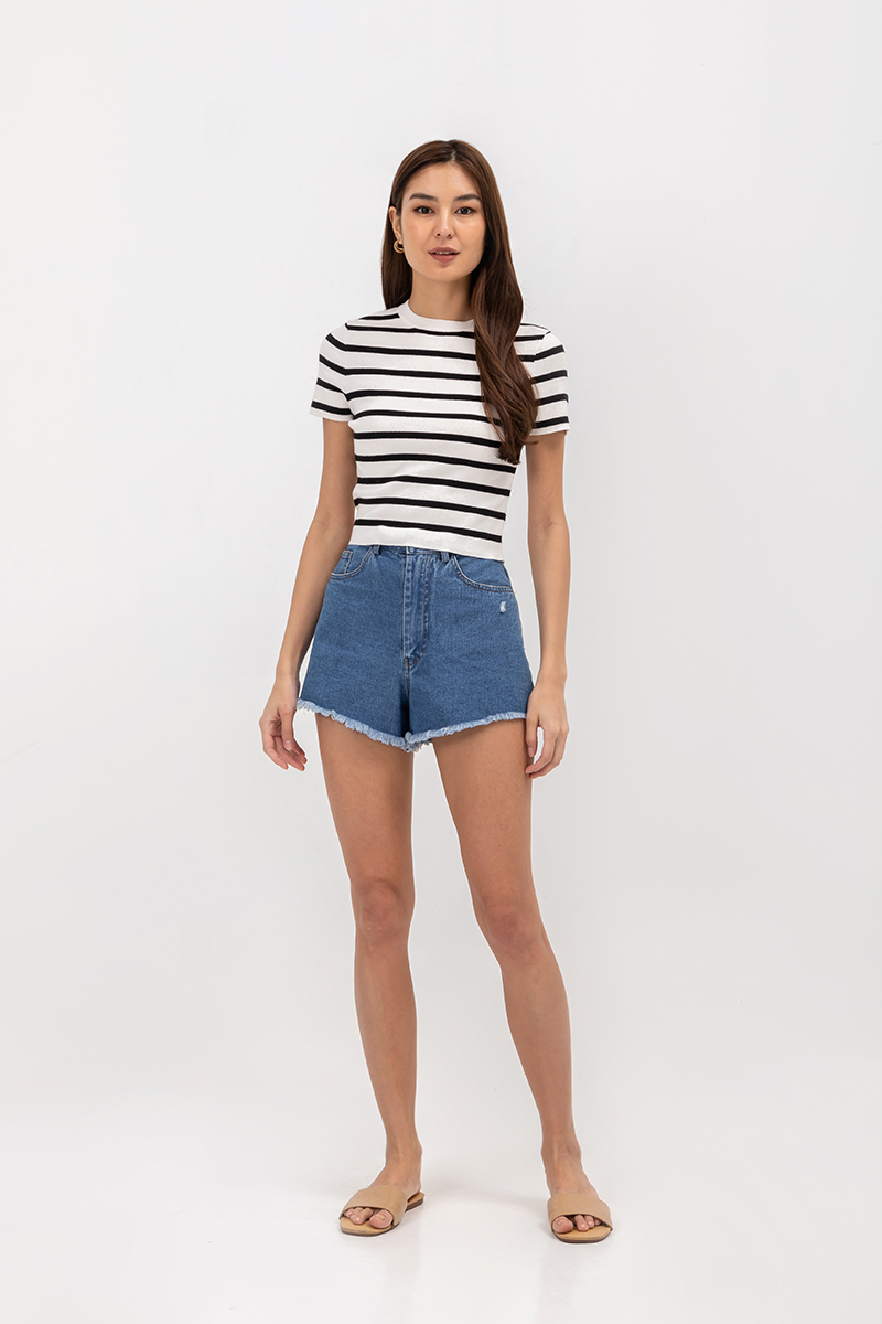 MACHARA NAUTICAL STRIPES KNIT TOP