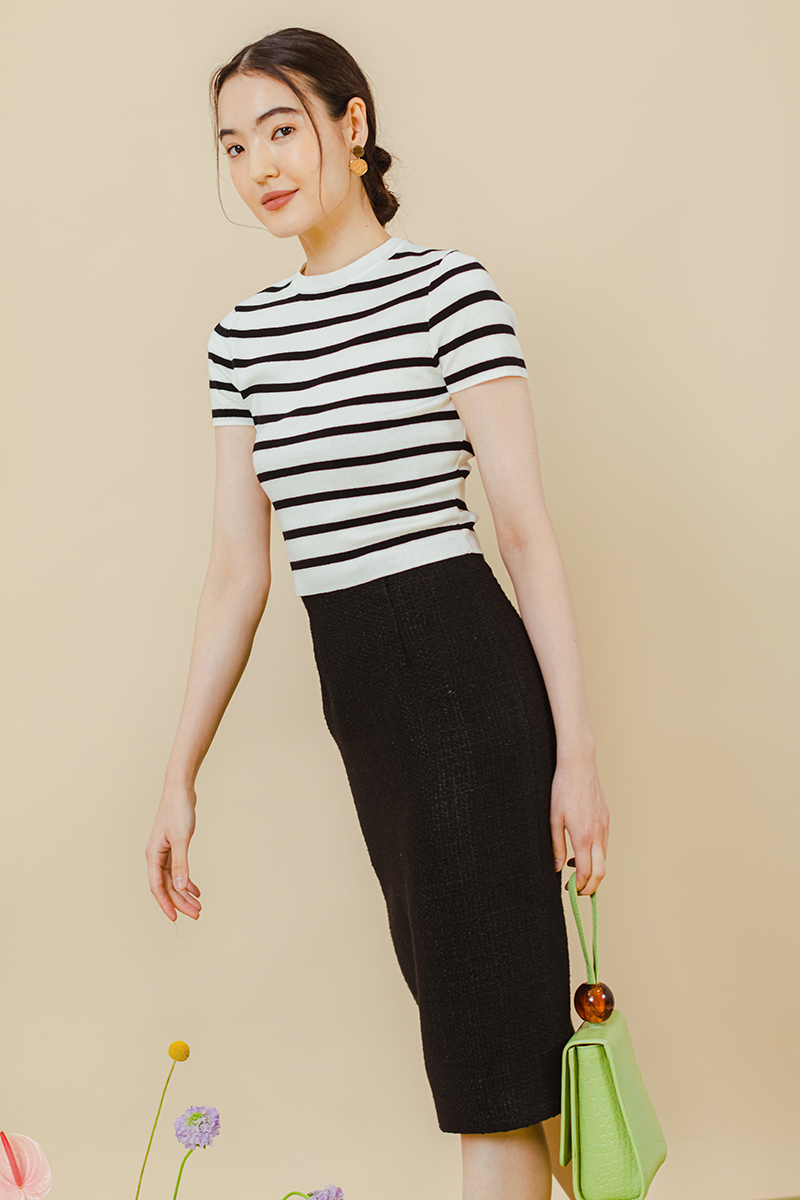 MACHARA NAUTICAL STRIPES KNIT TOP