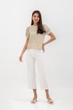 ELISABETTA COTTON PUFF SLEEVE TOP