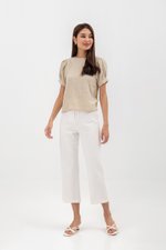 ELISABETTA COTTON PUFF SLEEVE TOP