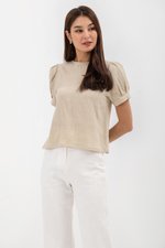 ELISABETTA COTTON PUFF SLEEVE TOP