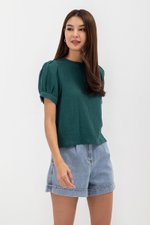 ELISABETTA COTTON PUFF SLEEVE TOP