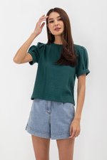 ELISABETTA COTTON PUFF SLEEVE TOP