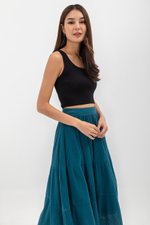 IMANI TIERED MUSLIN MIDI SKIRT