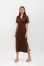 GENEVEIVE POLO SHIRT MIDI DRESS