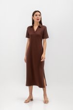 GENEVEIVE POLO SHIRT MIDI DRESS