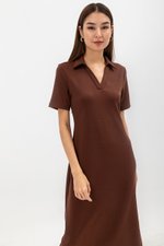 GENEVEIVE POLO SHIRT MIDI DRESS