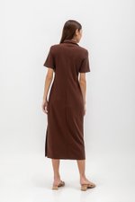 GENEVEIVE POLO SHIRT MIDI DRESS