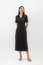 GENEVEIVE POLO SHIRT MIDI DRESS