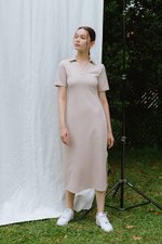 GENEVEIVE POLO SHIRT MIDI DRESS