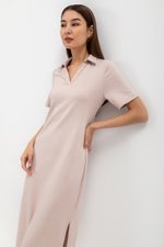 GENEVEIVE POLO SHIRT MIDI DRESS