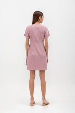 ELAINE BATWING WRAP MINI DRESS