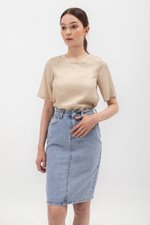 BLAIR BACK BUTTONDOWN TENCEL TOP