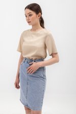 BLAIR BACK BUTTONDOWN TENCEL TOP