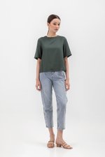 BLAIR BACK BUTTONDOWN TENCEL TOP