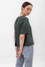 BLAIR BACK BUTTONDOWN TENCEL TOP