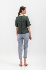 BLAIR BACK BUTTONDOWN TENCEL TOP