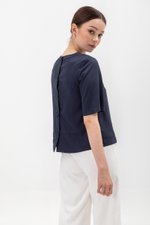 BLAIR BACK BUTTONDOWN TENCEL TOP