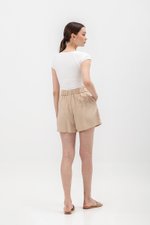 CAPRI TENCEL SHORTS W BACK ELASTIC