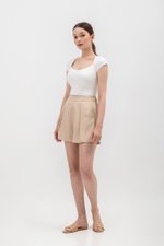 CAPRI TENCEL SHORTS W BACK ELASTIC