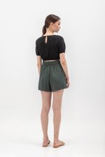 CAPRI TENCEL SHORTS W BACK ELASTIC
