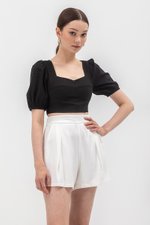 CAPRI TENCEL SHORTS W BACK ELASTIC