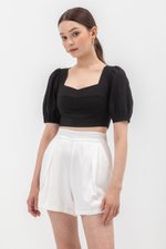 CAPRI TENCEL SHORTS W BACK ELASTIC