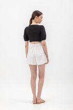 CAPRI TENCEL SHORTS W BACK ELASTIC