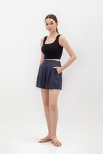 CAPRI TENCEL SHORTS W BACK ELASTIC