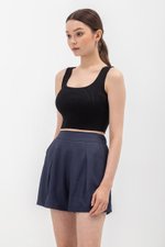 CAPRI TENCEL SHORTS W BACK ELASTIC
