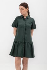 GIANNA BUTTONDOWN TENCEL SHIRT DRESS